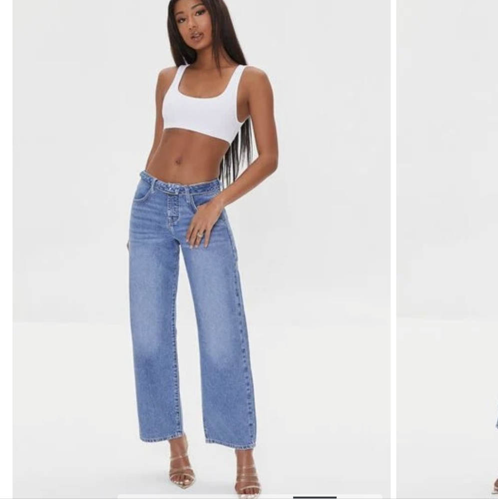 New Mom jeans mid rise Straight-Leg